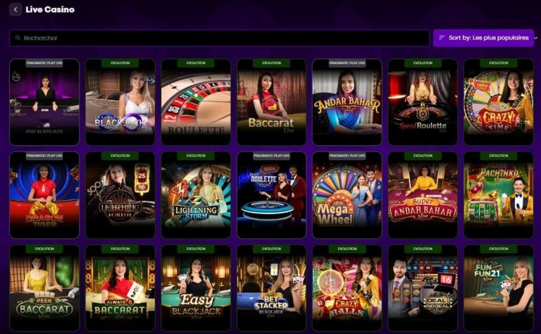 BetHog Casino jeux live